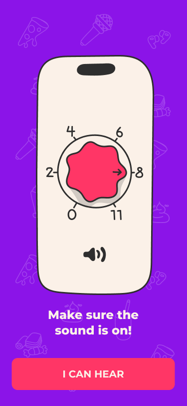 Step one on the onboarding flow in AWDIO. asking the user to turn on sound